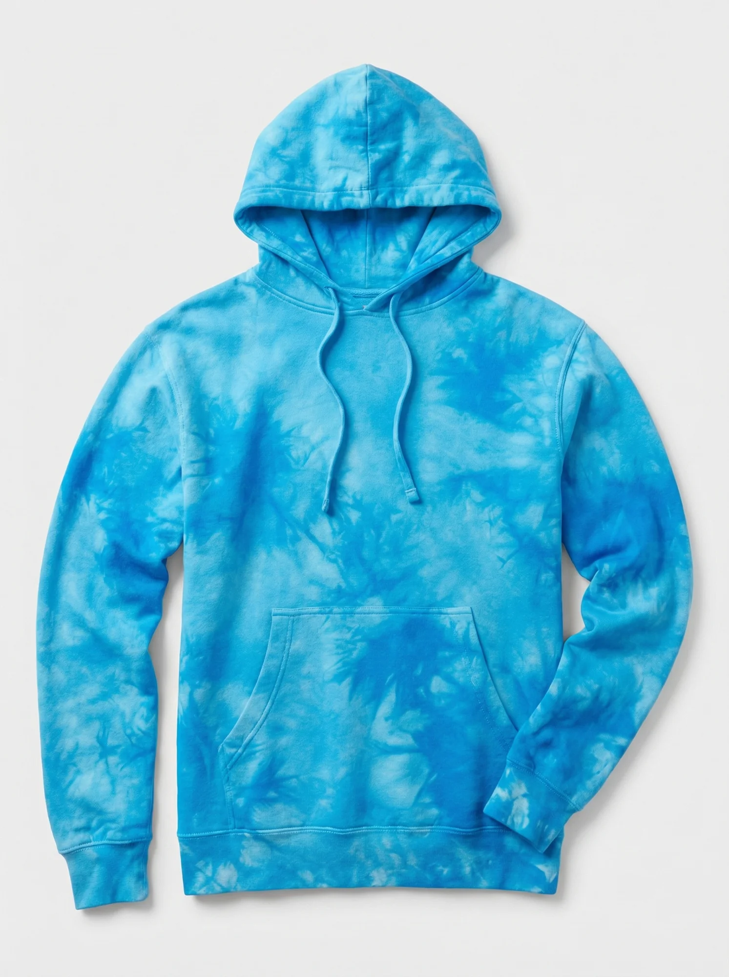 Aqua Tie-Dye Hoodie
