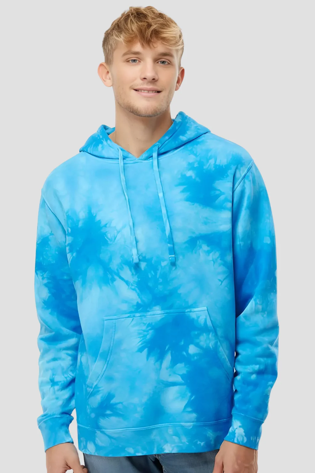 Aqua Tie-Dye Hoodie
