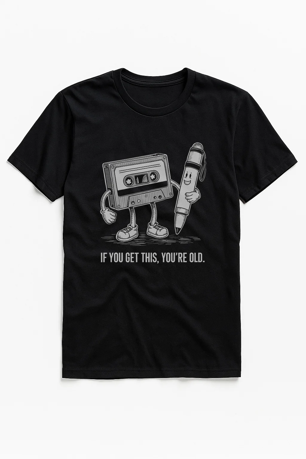 Cassette Tape And Pen T-Shirt