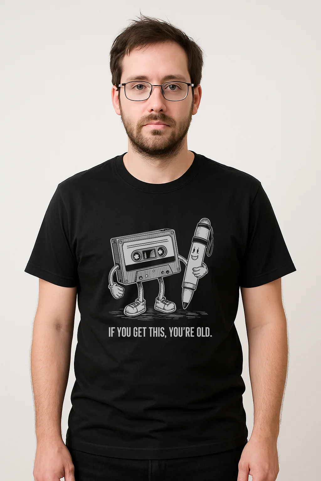Cassette Tape And Pen T-Shirt