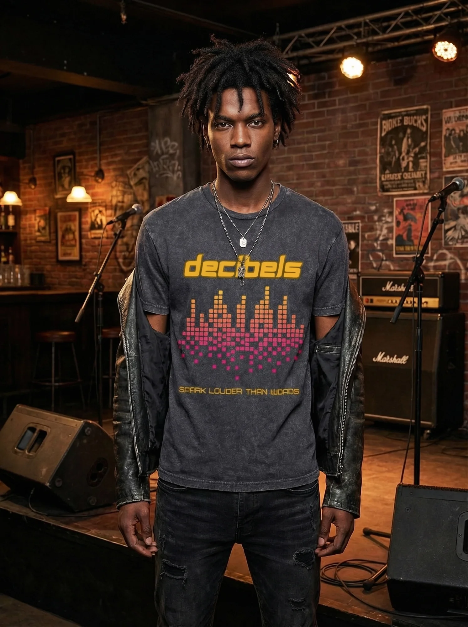 Decibels Speak Louder Than Words Vintage T-Shirt