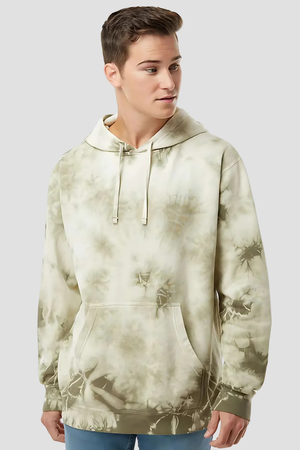 Olive Tie-Dye Hoodie