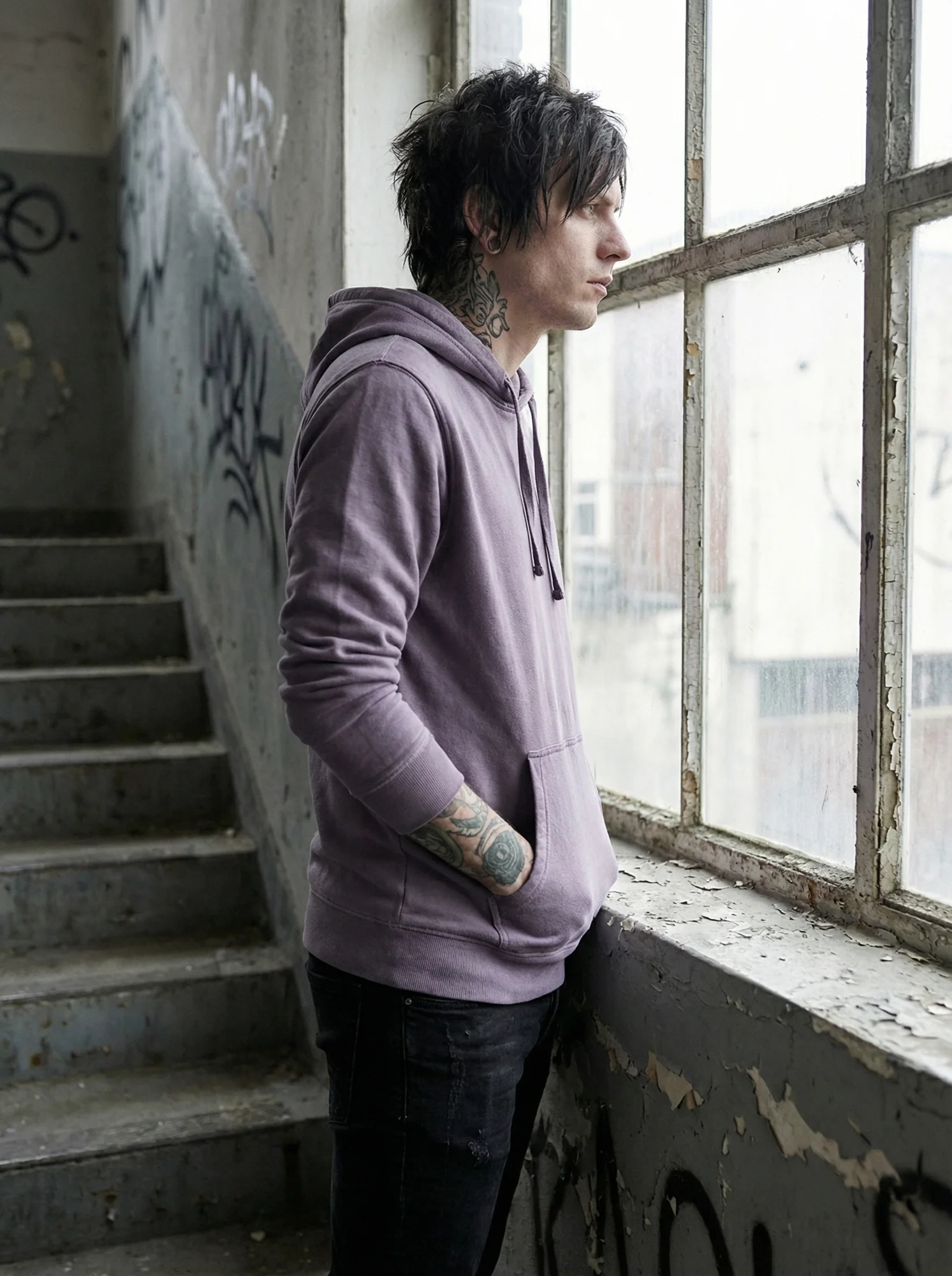 Premium Plum Pigment Dyed Hoodie