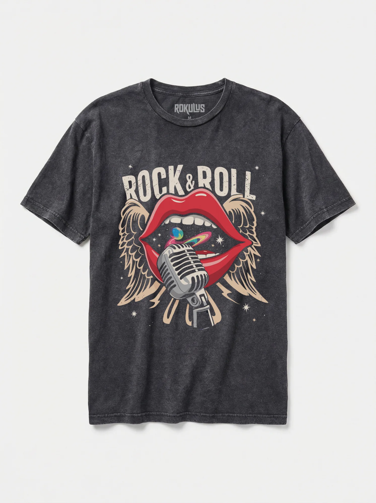 Rock & Roll Lips Vintage T-Shirt
