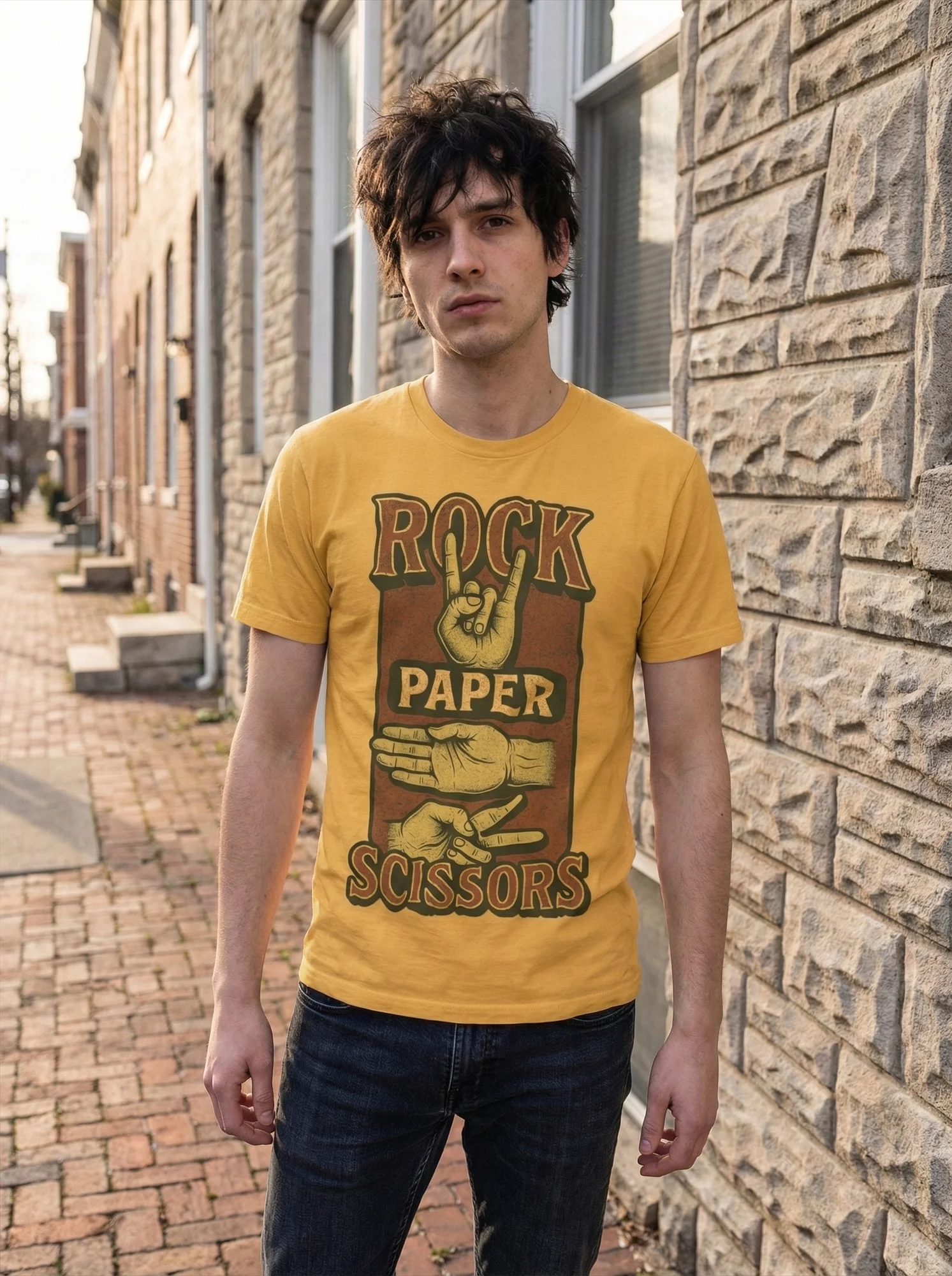 Rock Paper Scissors Vintage T-Shirt