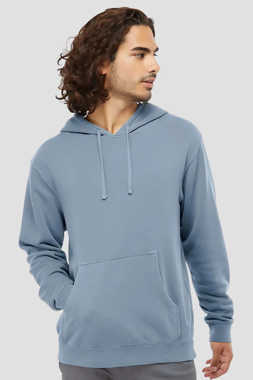 Premium Slate Blue Pigment Dyed Hoodie