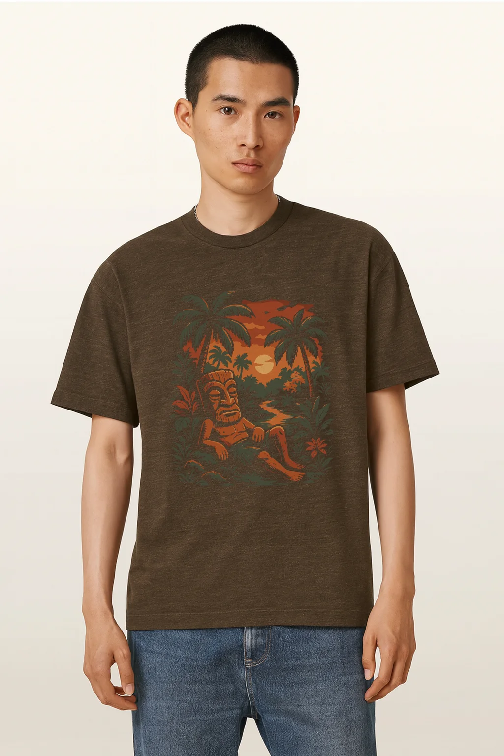 Tiki Man Tri-Blend T-Shirt