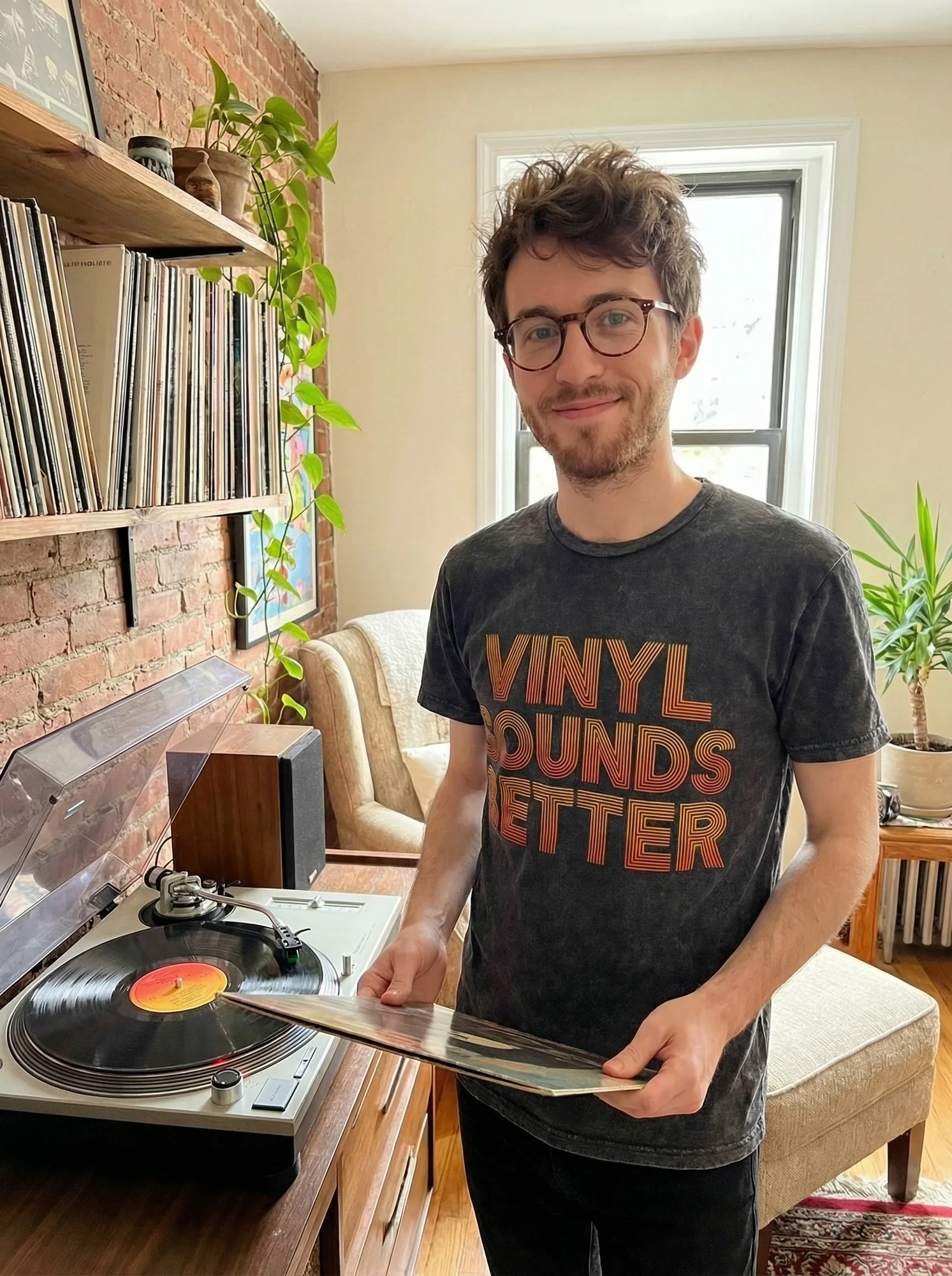 Vinyl Sounds Better Vintage T-Shirt