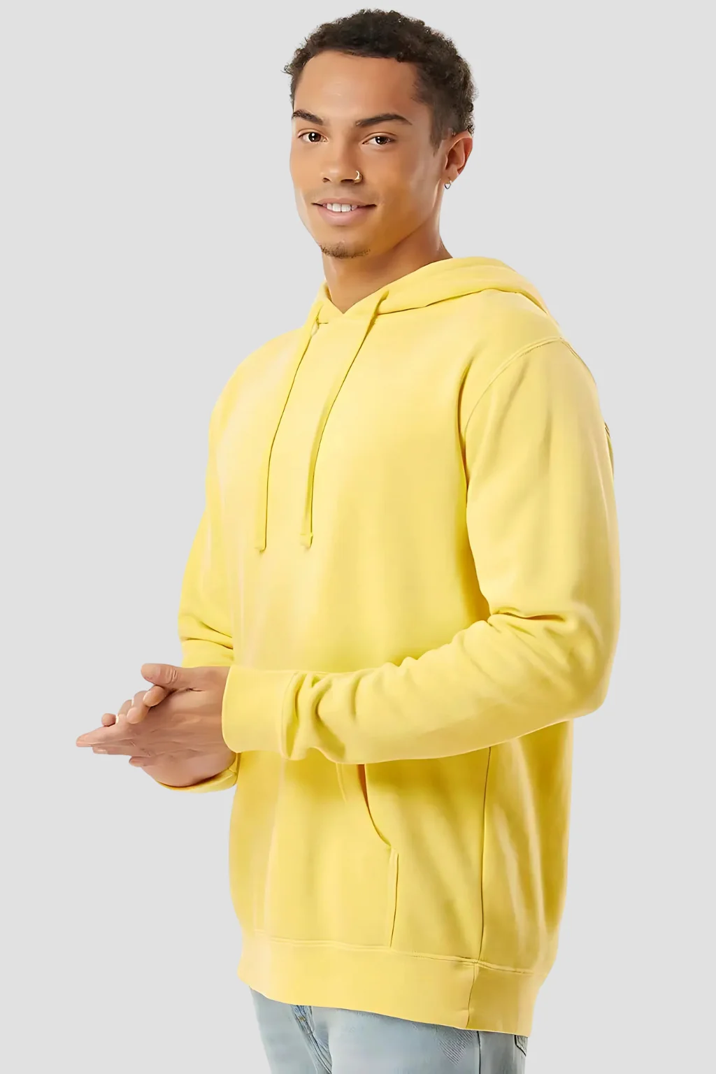 Premium Yellow Pigment Dyed Hoodie