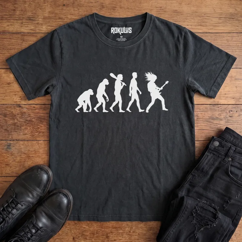 Rock Evolution Vintage Graphic T-Shirt