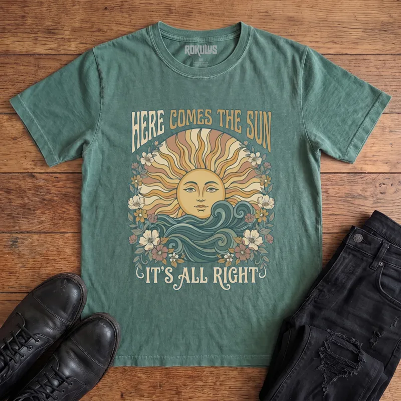 Here Comes The Sun Vintage Graphic T-Shirt