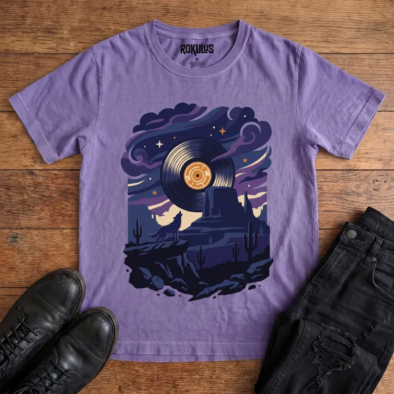 Vinyl Coyote Vintage Graphic T-Shirt